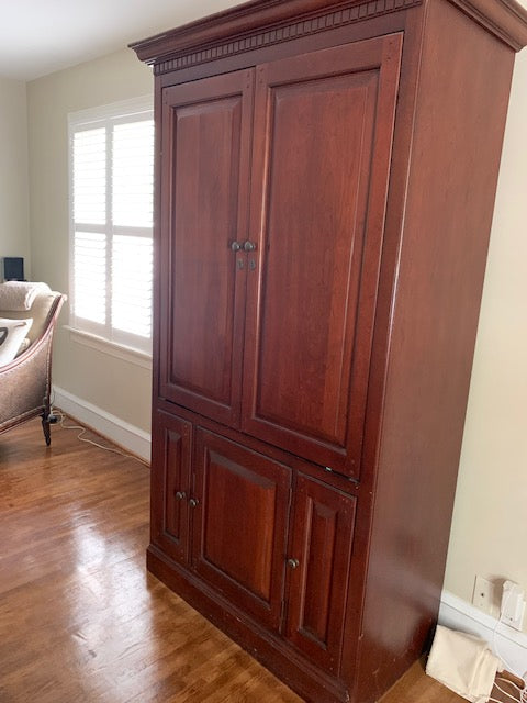 Solid Cherry Wood Armoire